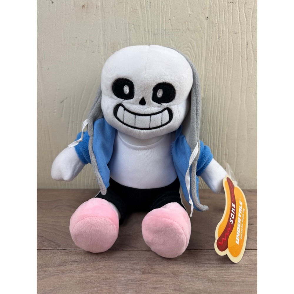 Fangamer Sans Undertale Plush Hoodie Hotdog Tag Collectible Gamer 10"